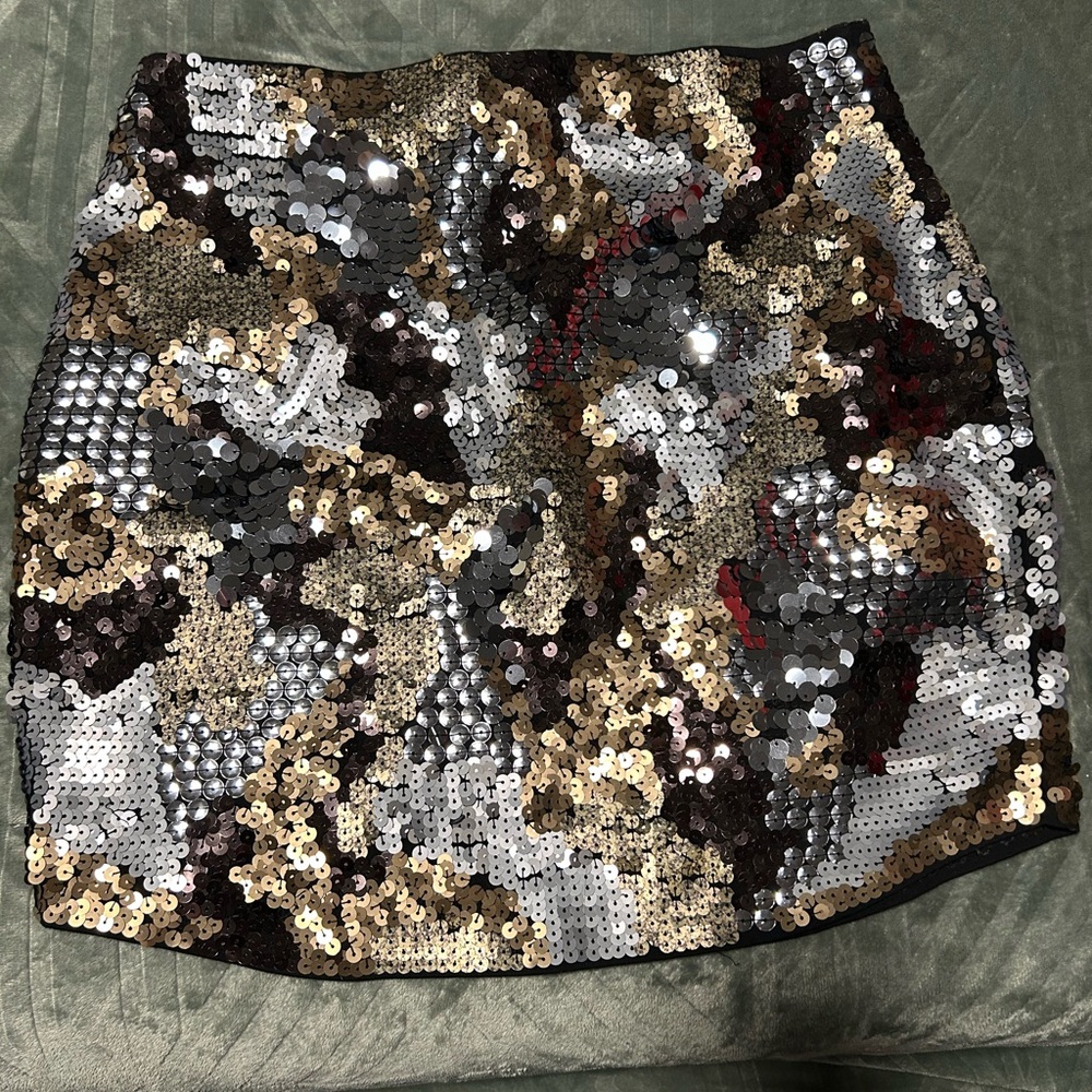 Sequin skirt.
